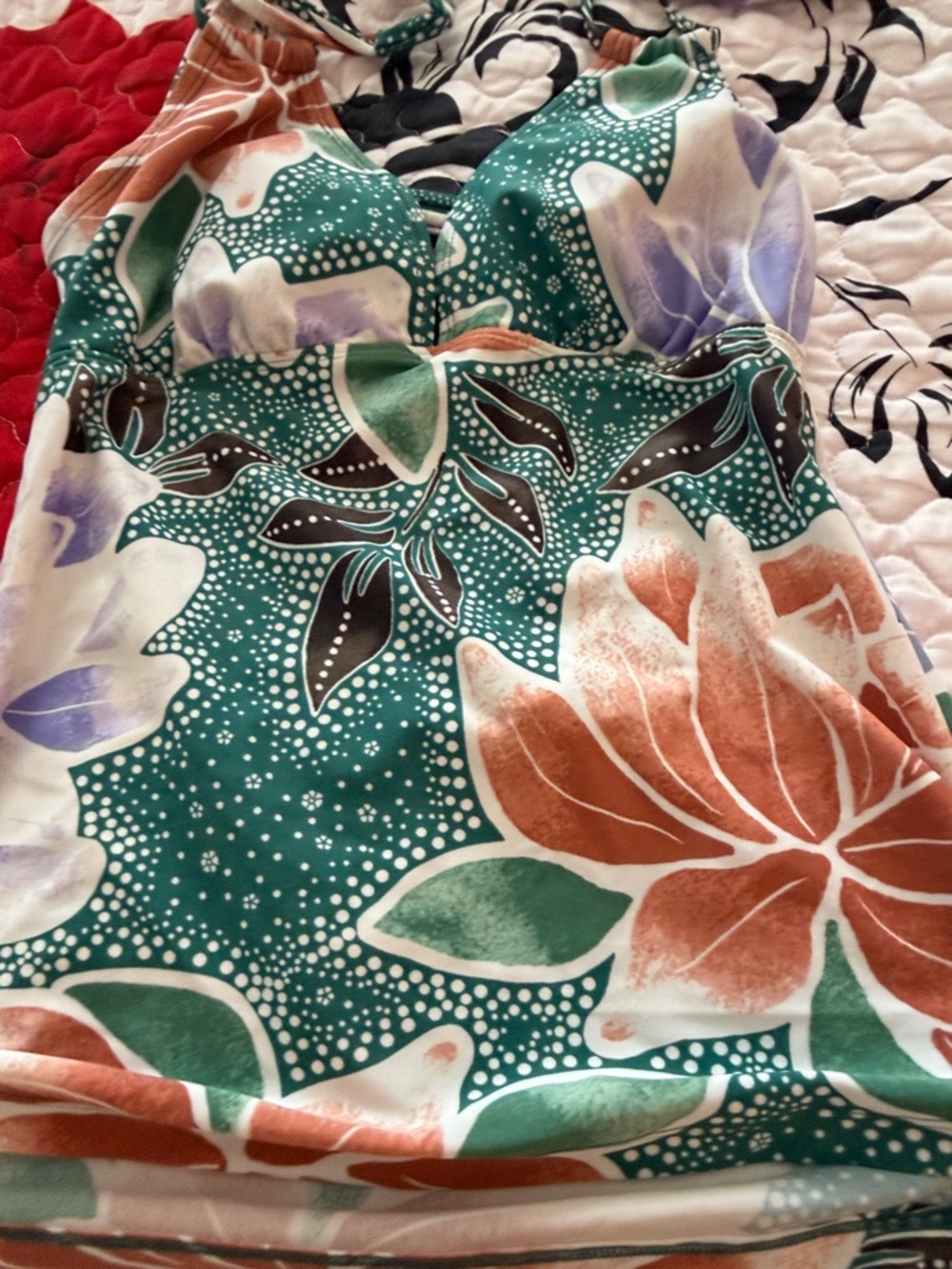Hula honey swim top large